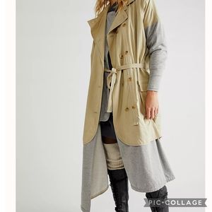 Nicholas K For Free People Jude Trench Coat Mixed Media Limited Edition Collab S